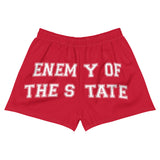 Enemy Of The State - Meme, Radical, Anarchist, Leftist, Socialist, Meme Booty Shorts