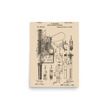 Mauser C96 Broomhandle Patent - Blueprints, Schematics, Gunsmith Poster