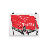 Vive La Commune! - Paris Commune, Historical, Socialist, Leftist Poster