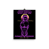 Resurrect John Brown And Give Him Power Armor - Vaporwave, Meme, Leftist, Historical Poster