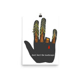 Don't Hurt The Landscape Translated - Soviet Propaganda, Environmentalism, Climate Change Poster