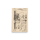 Mauser C96 Broomhandle Patent - Blueprints, Schematics, Gunsmith Poster