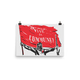 Vive La Commune! - Paris Commune, Historical, Socialist, Leftist Poster