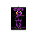 Resurrect John Brown And Give Him Power Armor - Vaporwave, Meme, Leftist, Historical Poster
