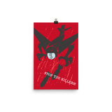 Stop the Killers! Translated - Soviet Propaganda, Anti War, Anti Imperialist, USSR Poster