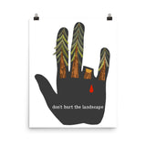 Don't Hurt The Landscape Translated - Soviet Propaganda, Environmentalism, Climate Change Poster