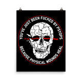 You've Just Been Fucked By PsyOps - Morale Patch, Conspiracy, Psychological Warfare Poster
