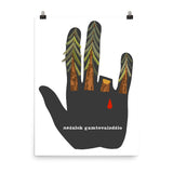 Don't Hurt The Landscape - Soviet Propaganda, Lithuanian, Environmentalism, Climate Change, Save the Trees Poster