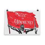 Vive La Commune! - Paris Commune, Historical, Socialist, Leftist Poster