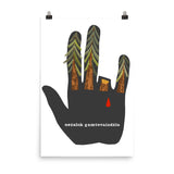 Don't Hurt The Landscape - Soviet Propaganda, Lithuanian, Environmentalism, Climate Change, Save the Trees Poster