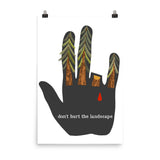 Don't Hurt The Landscape Translated - Soviet Propaganda, Environmentalism, Climate Change Poster