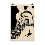 Capitalism Devours Everything - Dmitry Moor, Soviet Propaganda, Socialist, Communist, Anti Capitalist Poster
