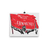 Vive La Commune! - Paris Commune, Historical, Socialist, Leftist Poster