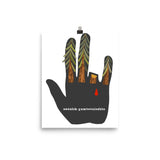 Don't Hurt The Landscape - Soviet Propaganda, Lithuanian, Environmentalism, Climate Change, Save the Trees Poster