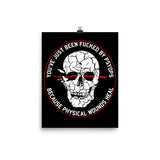 You've Just Been Fucked By PsyOps - Morale Patch, Conspiracy, Psychological Warfare Poster