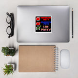 LAN Party - PC Gaming, Meme, Democratic Party, Republican Party Sticker