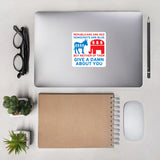 Republicans Are Red, Democrats Are Blue - Politics, Corruption, Third Party, Reform, Oligarchy, Duopoly, Meme Sticker