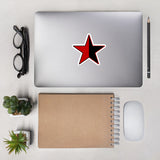 Red And Black Star - AnCom, Anarchist, Socialist, Leftist, Communist, Libertarian Socialist Sticker