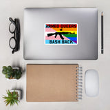 Armed Queers Bash Back w/ Star - LGBTQ, Queer, AK47 Sticker