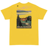 French Autocars (Back Print) - Roger Broders, Aesthetic T-Shirt