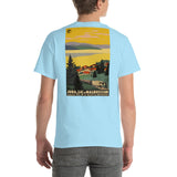 French Autocars (Back Print) - Roger Broders, Aesthetic T-Shirt