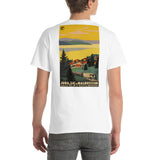 French Autocars (Back Print) - Roger Broders, Aesthetic T-Shirt