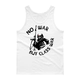 No War But Class War Skeleton - Anti Imperialism, Anti War, Socialist Tank Top