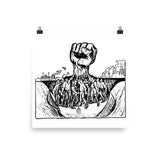 The Hand That Will Rule The World - Refinished IWW Propaganda Poster