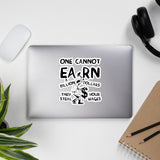One Cannot Earn A Billion Dollars - Socialist, Class Warfare Sticker