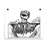 The Hand That Will Rule The World - Refinished IWW Propaganda Poster