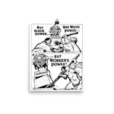 Worker's Power - Refinished Socialist Propaganda Poster