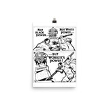 Worker's Power - Refinished Socialist Propaganda Poster