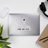 Come And Take It Coat Hanger - Repeal the NFA, Machine Gun, Meme Sticker