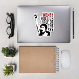 Women Hold Up Half Of The Sky - Feminist, Revolutionary, Radical, Leftist Sticker