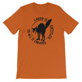 Labor Is Entitled To All It Creates - IWW Sabo-Tabby T-Shirt