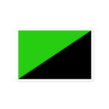 Eco-Anarchist Flag - Anarchism, Socialist, Anti-Capitalist, Climate Change Sticker