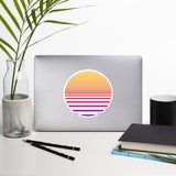 Vaporwave Sunset - Synthwave, 80s Aesthetic, EDM, Japanese Sticker