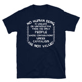 No Human Being Is Useless - Anti Capitalist, Socialist T-Shirt