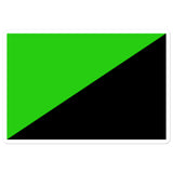 Eco-Anarchist Flag - Anarchism, Socialist, Anti-Capitalist, Climate Change Sticker