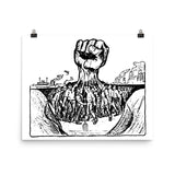 The Hand That Will Rule The World - Refinished IWW Propaganda Poster