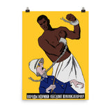 African Peoples Will Curb The Colonizers - Refinished, Anti Colonial, Soviet Propaganda Poster
