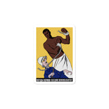 African Peoples Will Curb The Colonizers - Refinished, Anti Colonial, Soviet Propaganda Sticker