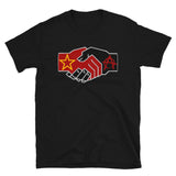 Left Unity Handshake - Anarchist, Socialist, Communist, Leftist, Anti Sectarian T-Shirt