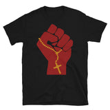 Liberation Theology Raised Fist - Radical Christianity, Christian, Protest, Social Justice, Leftism, Socialism T-Shirt