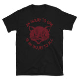 An Injury To One Is An Injury To All - Solidarity, Labor Union, Cat, Leftist, Socialist T-Shirt