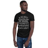This Place Is Not A Place Of Honor - Ironic, Meme, Nuclear Waste, Live Laugh Love Parody T-Shirt