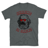 Sharing Is Caring - Karl Marx Silhouette, Socialist, Marxist, Democratic Socialism, Leftist T-Shirt