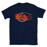 Left Unity Handshake - Anarchist, Socialist, Communist, Leftist, Anti Sectarian T-Shirt