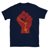 Liberation Theology Raised Fist - Radical Christianity, Christian, Protest, Social Justice, Leftism, Socialism T-Shirt