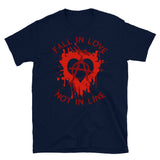 Fall In Love Not In Line - Anarchist, Graffiti, Art T-Shirt